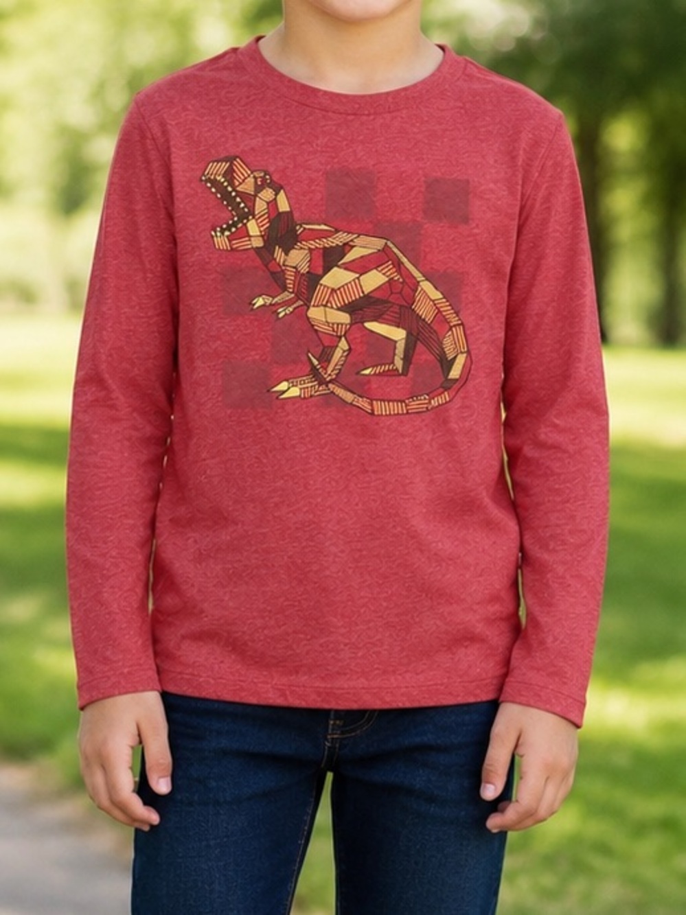 Garanimals- Boys Dinosaur Long Sleeve Shirt Size 10